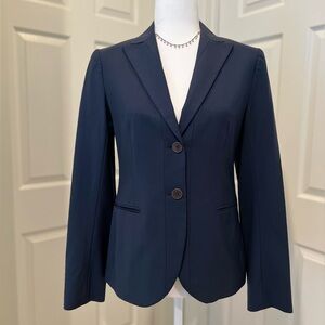 Theory Two Buttons Blue Blazer Size 8